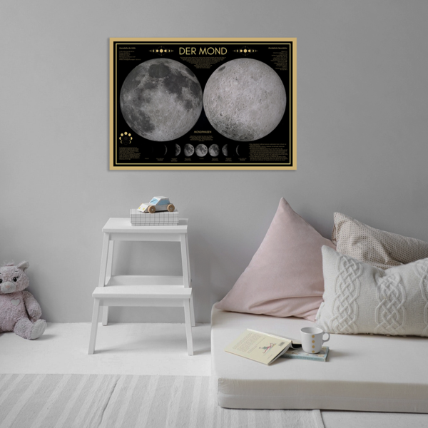 Der Mond / Poster DIN A2 59,4 x 42 cm