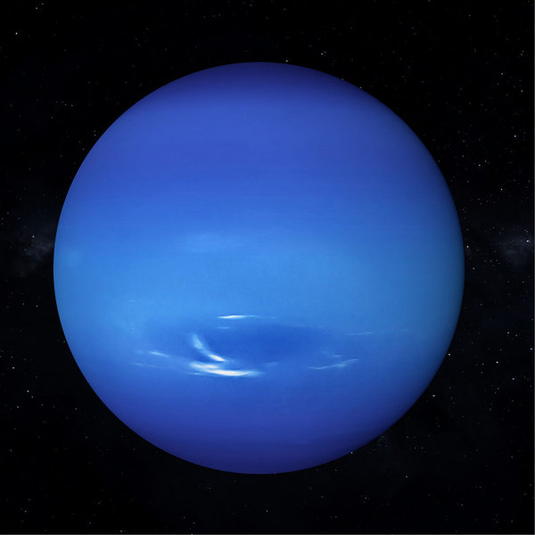 Der Neptun - Wanderer das Sonnensystem/ Infokarte 21x21cm